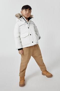 Chamarras Canada Goose Niños Outlet - Lynx Abrigos Blancos GN7205963